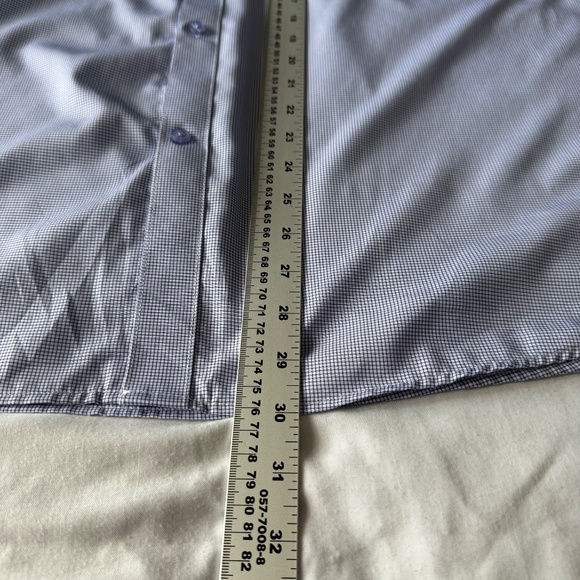 Tom Baine Performance Men's Lightweight Casual Dress Shirt Purple Graph Size XXL - Picture 12 of 15